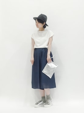 「EN ROUTE（アンルート）のアイテム」を使った、sayaさん（レディース・163cm）の夏コーディネート