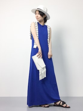 「Another Edition（アナザーエディション）のアイテム（シューズ）」を使った、sayaさん（レディース・163cm）の夏コーディネート