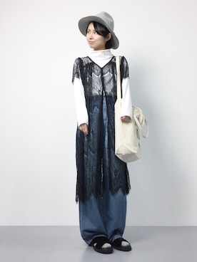 「Another Edition（アナザーエディション）のアイテム（シューズ）」を使った、sayaさん（レディース・163cm）の夏コーディネート