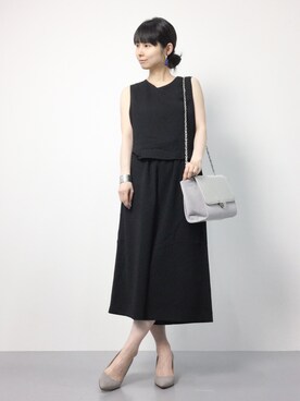 「JUSGLITTY（ジャスグリッティー）のアイテム（バッグ）」を使った、sayaさん（レディース・163cm）の夏コーディネート