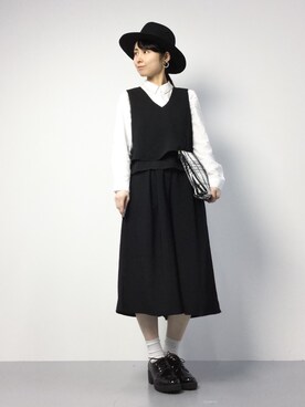 「enchanted prima（エンチャンテッドプリマ）のアイテム」を使った、sayaさん（レディース・163cm）の秋コーディネート