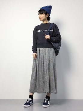 「ANOTHER BRANCH（アナザーブランチ）のアイテム（スカート）」を使った、sayaさん（レディース・163cm）の秋コーディネート