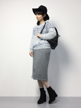 「amelier MAJESTIC LEGON（アメリエルマジェスティックレゴン）のアイテム（帽子）」を使った、sayaさん（レディース・163cm）の秋コーディネート