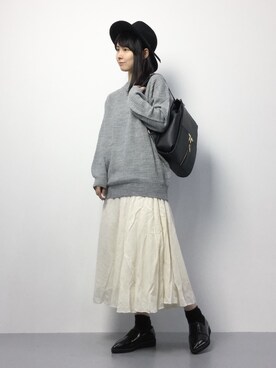 「JUSGLITTY（ジャスグリッティー）のアイテム（帽子）」を使った、sayaさん（レディース・163cm）の秋コーディネート