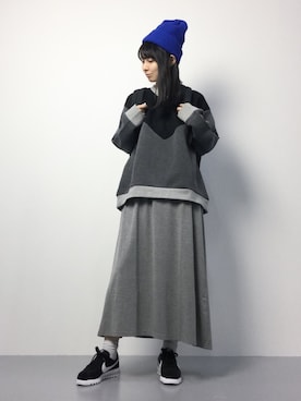 「PEACH JOHN（ピーチジョン）のアイテム（スウェット）」を使った、sayaさん（レディース・163cm）の秋コーディネート