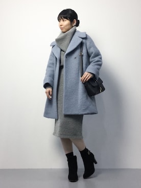 「NANO universe（ナノユニバース）のアイテム（ブーティ）」を使った、sayaさん（レディース・163cm）の秋コーディネート