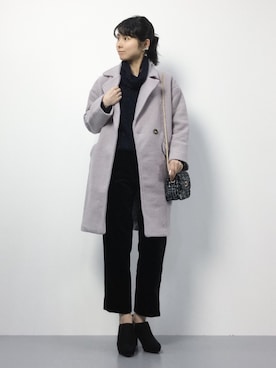 「Color（カラー）のアイテム（ジャケット/アウター）」を使った、sayaさん（レディース・163cm）の秋コーディネート