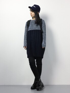 「YEVS（イーブス）のアイテム」を使った、sayaさん（レディース・163cm）の秋コーディネート