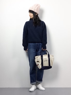 「YEVS（イーブス）のアイテム」を使った、sayaさん（レディース・163cm）の冬コーディネート