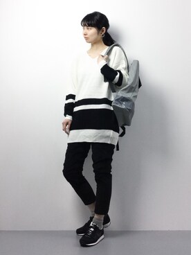 「chapter world（チャプターワールド）のアイテム（バックパック/リュック）」を使った、sayaさん（レディース・163cm）の冬コーディネート