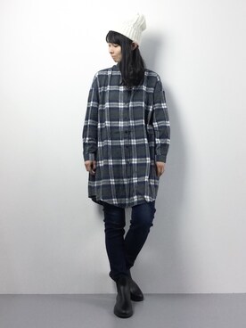 「CHAPTER WORLD select （チャプターワールドセレクト）のアイテム（シューズ）」を使った、sayaさん（レディース・163cm）の冬コーディネート