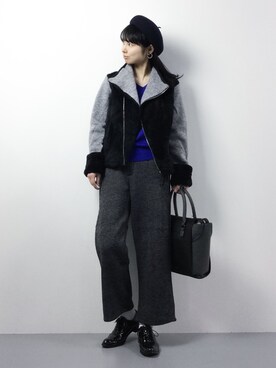 「DECEIVE..（ディセイブ）のアイテム」を使った、sayaさん（レディース・163cm）の冬コーディネート