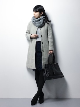 「ANOTHER BRANCH（アナザーブランチ）のアイテム（バッグ）」を使った、sayaさん（レディース・163cm）の冬コーディネート