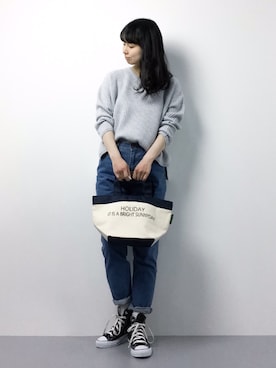 「ANOTHER BRANCH（アナザーブランチ）のアイテム（バッグ）」を使った、sayaさん（レディース・163cm）の冬コーディネート