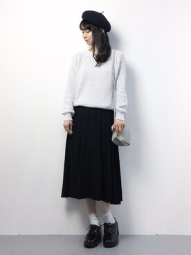 「enchanted prima（エンチャンテッドプリマ）のアイテム」を使った、sayaさん（レディース・163cm）の冬コーディネート