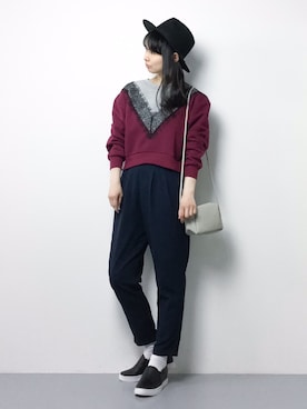 sayaさん（レディース・163cm）の冬コーディネート