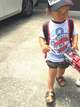 Haruuuuu81さん（キッズ・90cm）の夏コーディネート