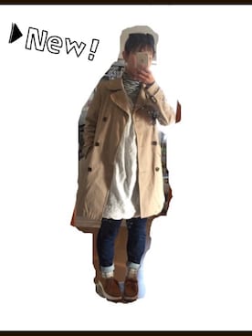 「LEPSIM（レプシィム）のアイテム（チュニック）」を使った、ripoさん（レディース・156cm）の秋コーディネート