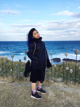 「HBD」｜Eleen Chenさん（レディース・162cm）の冬コーディネート