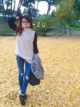 「Dosch（ドスチ）のアイテム（ジャケット/アウター）」を使った、ka-zuさん（レディース・162cm）の秋コーディネート