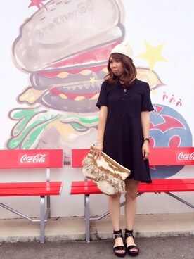 「リブ　」｜「アイテム（腕時計）」を使った、eri♡さん（レディース・155cm）の夏コーディネート