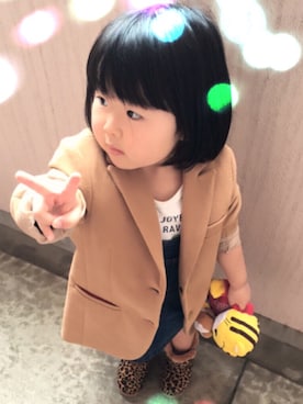 「アイテム（ブーツ）」を使った、はなはなさん（キッズ・100cm）の秋コーディネート