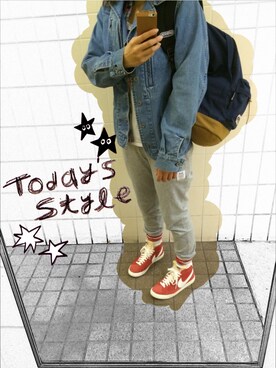 「Cher（シェル）のアイテム（その他アウター）」を使った、Ichiさん（レディース・159cm）の春コーディネート