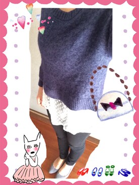 「Cher Shore（シェルショア）のアイテム」を使った、Ichiさん（レディース・159cm）の秋コーディネート