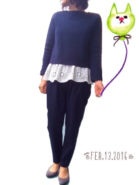 Ichiさん(レディース・159cm)の冬コーディネート