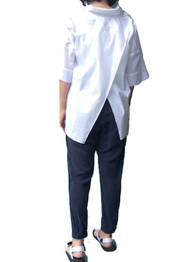 「SOURCE（ソース）のアイテム（シューズ）」を使った、Ichiさん（レディース・159cm）の夏コーディネート