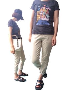 「Cher Shore（シェルショア）のアイテム」を使った、Ichiさん（レディース・159cm）の夏コーディネート