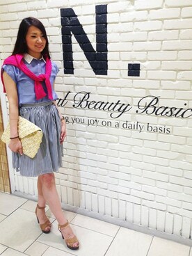 N. STAFFさん（レディース・160cm）の春コーディネート