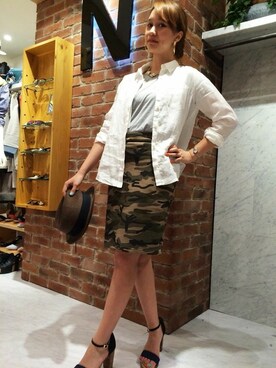 N. STAFFさん（レディース・160cm）の夏コーディネート