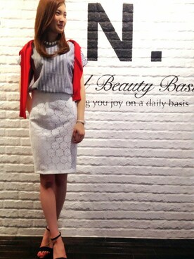 N. STAFFさん（レディース・160cm）の春コーディネート