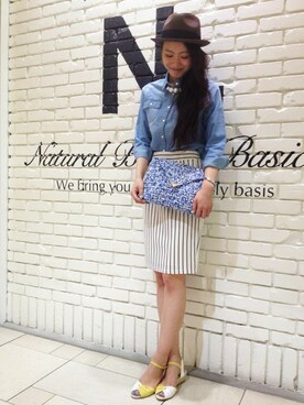 N. STAFFさん（レディース・160cm）の春コーディネート