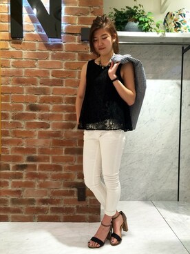 N. STAFFさん（レディース・160cm）の夏コーディネート