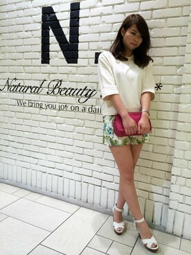 N. STAFFさん（レディース・160cm）の夏コーディネート