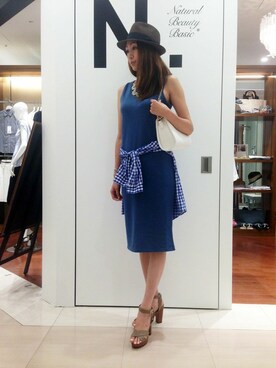 N. STAFFさん（レディース・160cm）の夏コーディネート