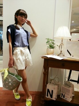 N. STAFFさん（レディース・160cm）の夏コーディネート