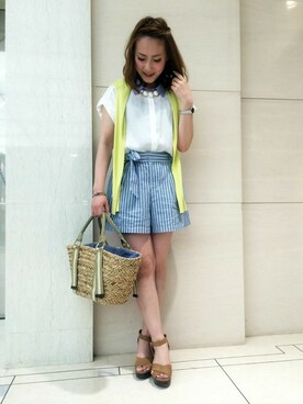 N. STAFFさん（レディース・160cm）の夏コーディネート