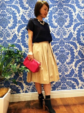 N. STAFFさん（レディース・160cm）の夏コーディネート