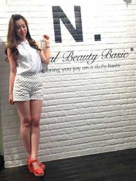 N. STAFFさん（レディース・160cm）の夏コーディネート