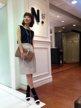 N. STAFFさん(レディース・160cm)の夏コーディネート