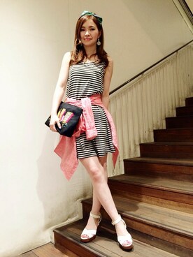 N. STAFFさん(レディース・160cm)の夏コーディネート