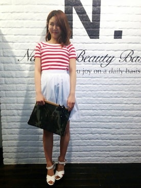 N. STAFFさん（レディース・160cm）の夏コーディネート