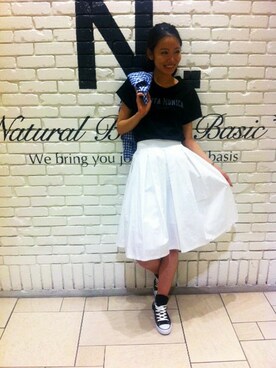 N. STAFFさん（レディース・160cm）の夏コーディネート