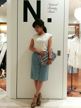 N. STAFFさん(レディース・160cm)の夏コーディネート