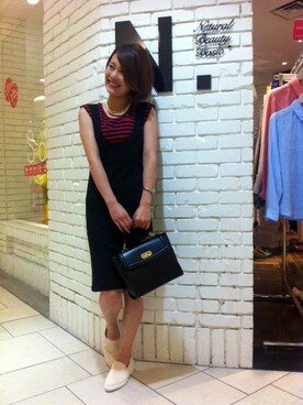 N. STAFFさん（レディース・160cm）の夏コーディネート