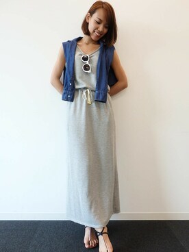 N. STAFFさん（レディース・160cm）の夏コーディネート