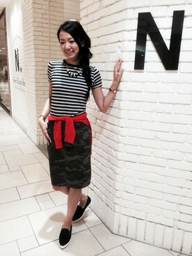 N. STAFFさん（レディース・160cm）の夏コーディネート